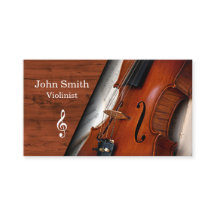 Elegant Wood Grain Violin Violinist