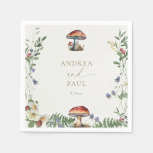 Elegant Woodland   Forest Wedding Napkin