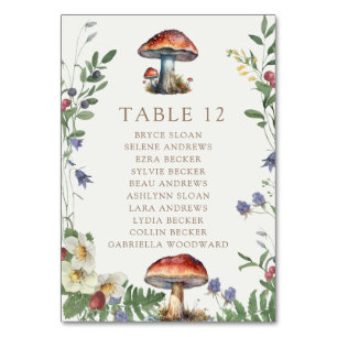 Elegant Woodland   Forest Wedding Table Number