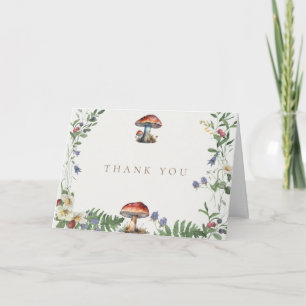 Elegant Woodland Forest Wedding Thank You Card