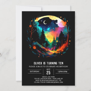 Elegant Woods Mystical Birthday Invitation