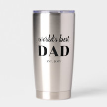 Elegant Worlds Best Dad Est Custom Year