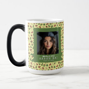 Elegant Xmas Print Husband Graduation Gift Magic Mug