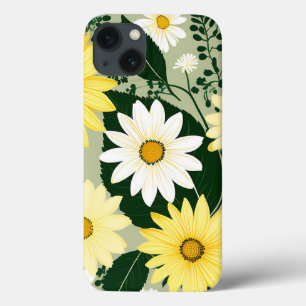 Elegant Yellow And White Daisies Flowers iPhone 13 Case