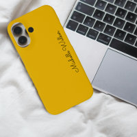 Elegant Yellow & Black Modern Minimalist 