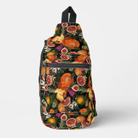 Elegant yellow citrus oranges fruits pattern print