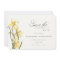 Elegant Yellow Daffodil Floral Save The Date Card