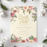 Elegant Yellow Floral Gold Bridal Shower Brunch Invitation<br><div class="desc">Elegant Yellow Floral Gold Bridal Shower Brunch Invitation - available in instant download.</div>