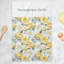 Elegant Yellow Floral Peony Chrysanthemum Custom