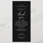 Elegant Yellow Gold, Place Setting Thank You Card<br><div class="desc">This is the Modern classy black, Dinner Place Setting Thank You Cards. Share the love and show your appreciation to your guests, when they sit down at their seat and read this personalised charming thank you place setting card. It's a wonderful way to kick off your special day celebration! Please...</div>