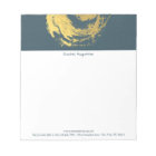 Elegant YOGA Blue & Gold ZEN Symbol Brushstrokes