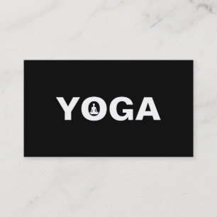 Elegant  Yoga Instructor Business Card