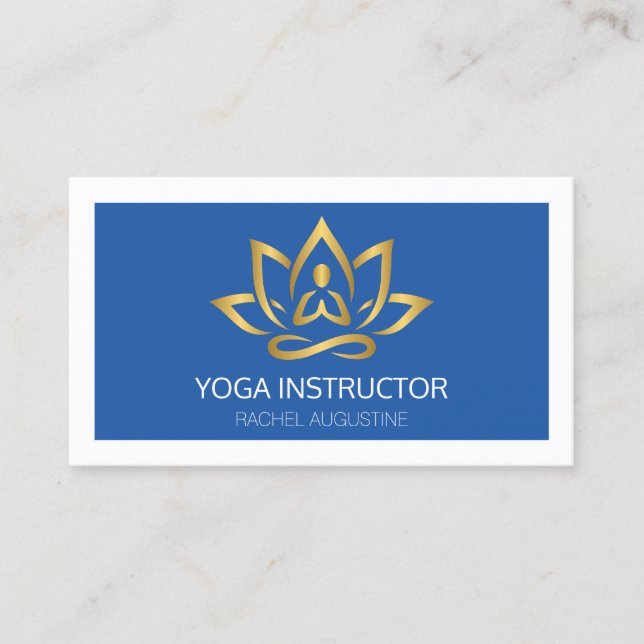 Elegant Yoga Studio Appointment Card (Front)