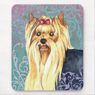 Elegant Yorkie Mouse Pad