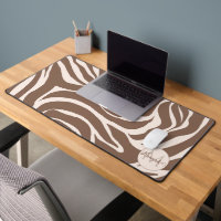 Elégant Zebra Mocha Motif