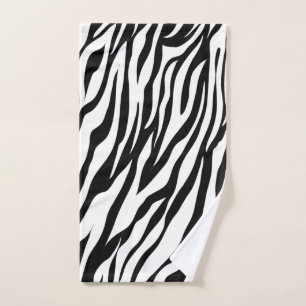 Elegant Zebra Skin Hand Towel