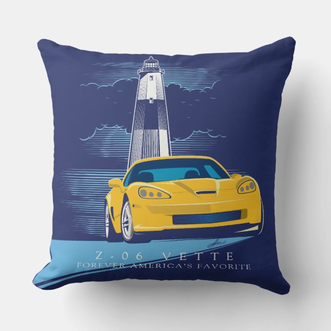 ELEGANT ZEE-O-SIX AUTO ART THROW PILLOW (Front)