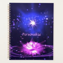 Elégant Zen Purple Cristal Lotus Flower