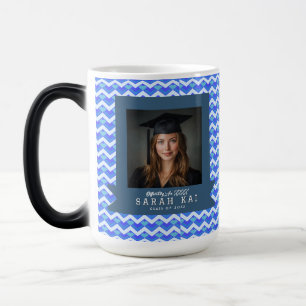 Elegant Zigzag Pattern Graduation Party Magic Mug