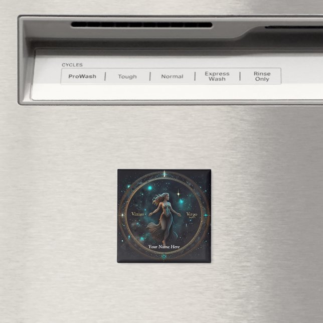 Elegant Zodiac Personalized Office Space Magnet (In Situ (Dishwasher))