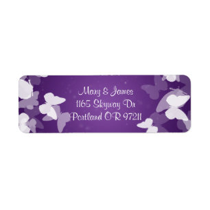 Élégante adresse de mariage Papillons insaisissabl