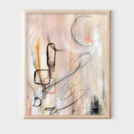 Elégante affiche d'art moderne minimaliste abstrai