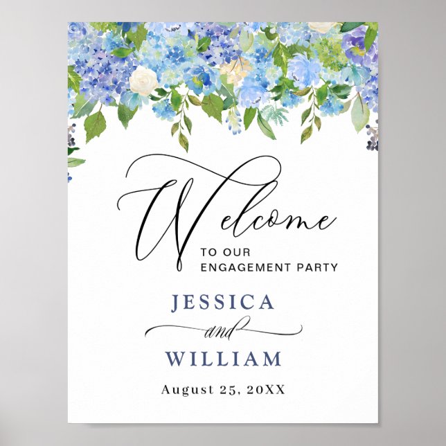 Élégante Affiche de bienvenue PARTI D'ENGAGEMENT H (Devant)