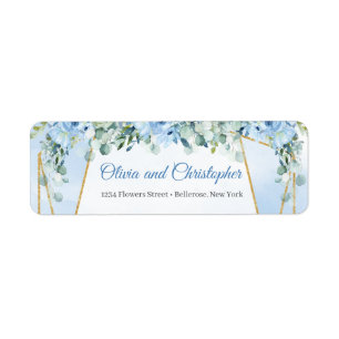 Elégante aquarelle bleu vert fleuri et or