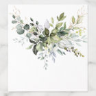 Elégante aquarelle Eucalyptus Vert