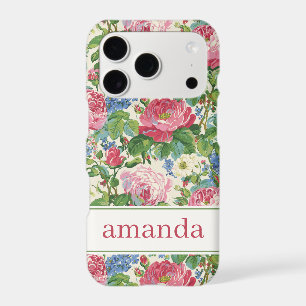 Élégante aquarelle florale rose personnalisée