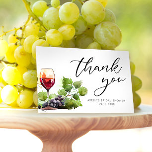 Elégante Aquarelle Merci Dégustation de vin Classi