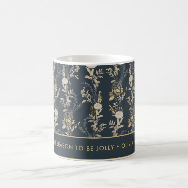 Elégante aquarelle Mug de Noël (Centre)