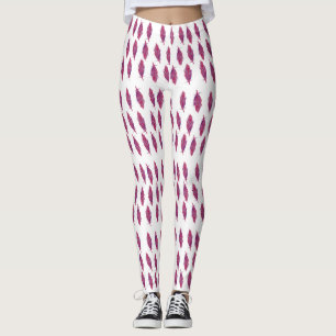 Elégante aquarelle plumes Leggings personnalisés
