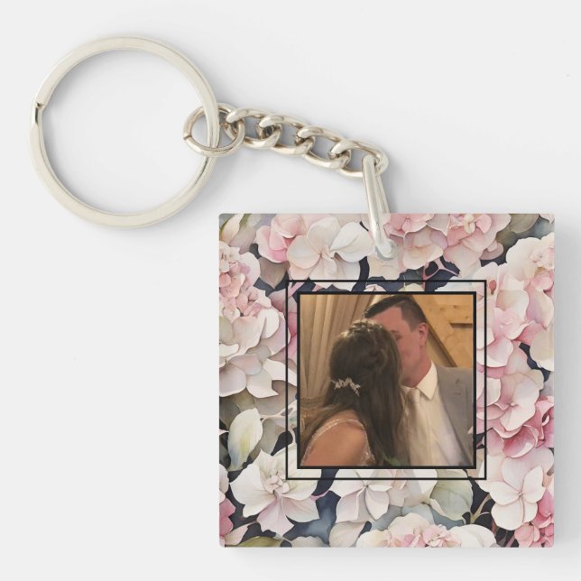 Elégante aquarelle rose floral personnalisation ph (Devant)