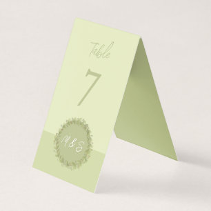 Elégante aquarelle verte de couronne personnalisée