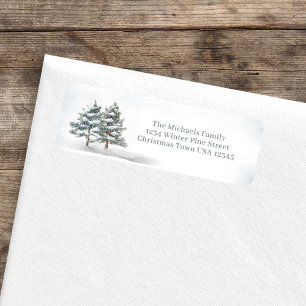 Elégante aquarelle Woodland Adresse de retour