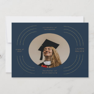 élégante bande or graduation faire-part