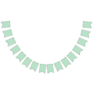 Élégante bannière de Bunting Vert Menthe