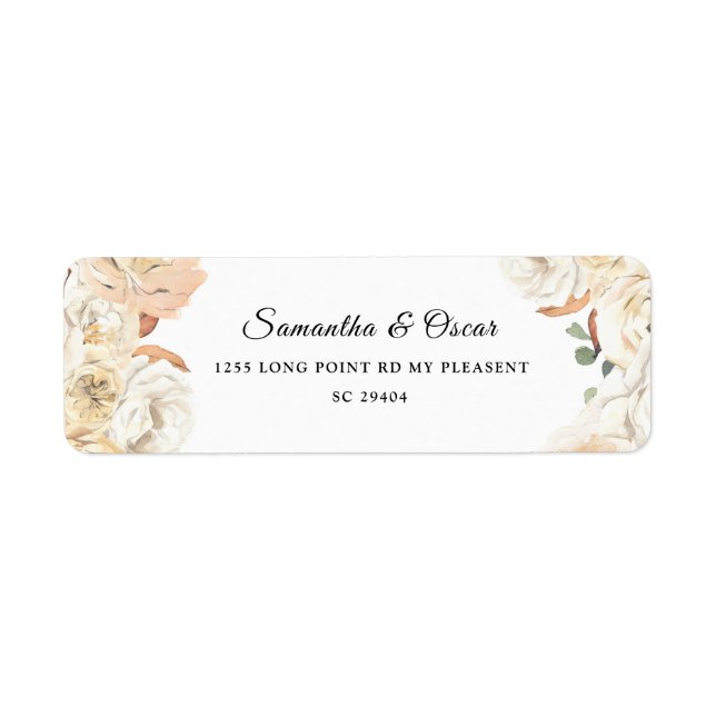 Elégante Beauté Floral Pastel Cadre (Devant)