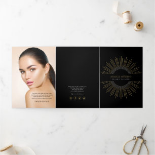 Elégante Beauté Gold Sunburst Black Brochure