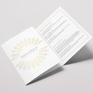 Elégante Beauté Gold Sunburst Brochure