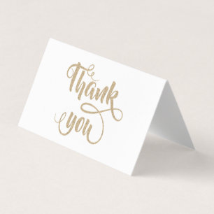 Elégante Blancs, Carte de remerciements Dots Or