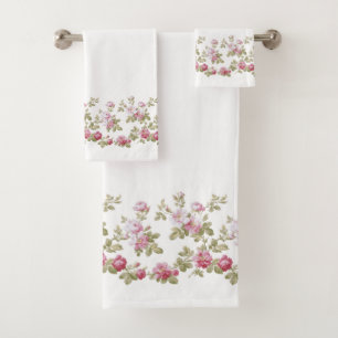 Elégante bordure rose rose Vintage
