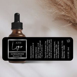 Élégante bouteille de gouttelette d'huile essentie