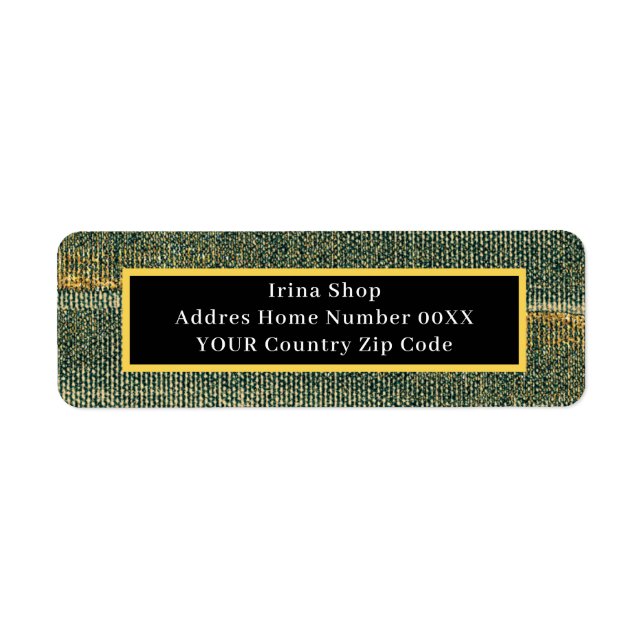 Élégante brosse verte avec or et noir (Devant)