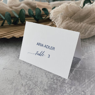 Élégante Calligraphie de marine Escort Cartes de l
