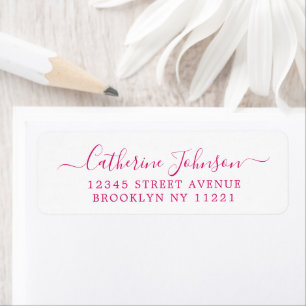Élégante Calligraphie de script de fille Magenta r