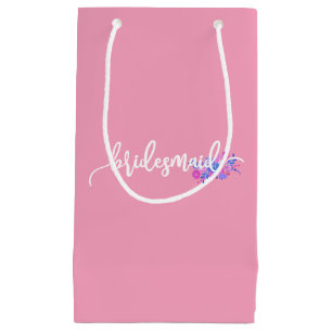 Élégante calligraphie Mariage de Bridesmaid   Sac 