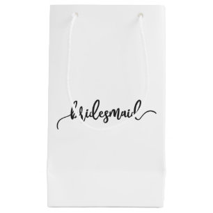 Élégante calligraphie Mariage de Bridesmaid   Sac 