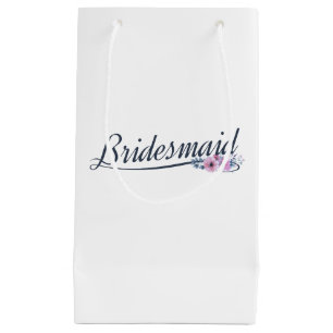 Élégante calligraphie Mariage de Bridesmaid   Sac 